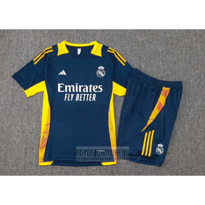 Chandal del Real Madrid Manga Corta 2024-2025 Azul - Pantalon Corto